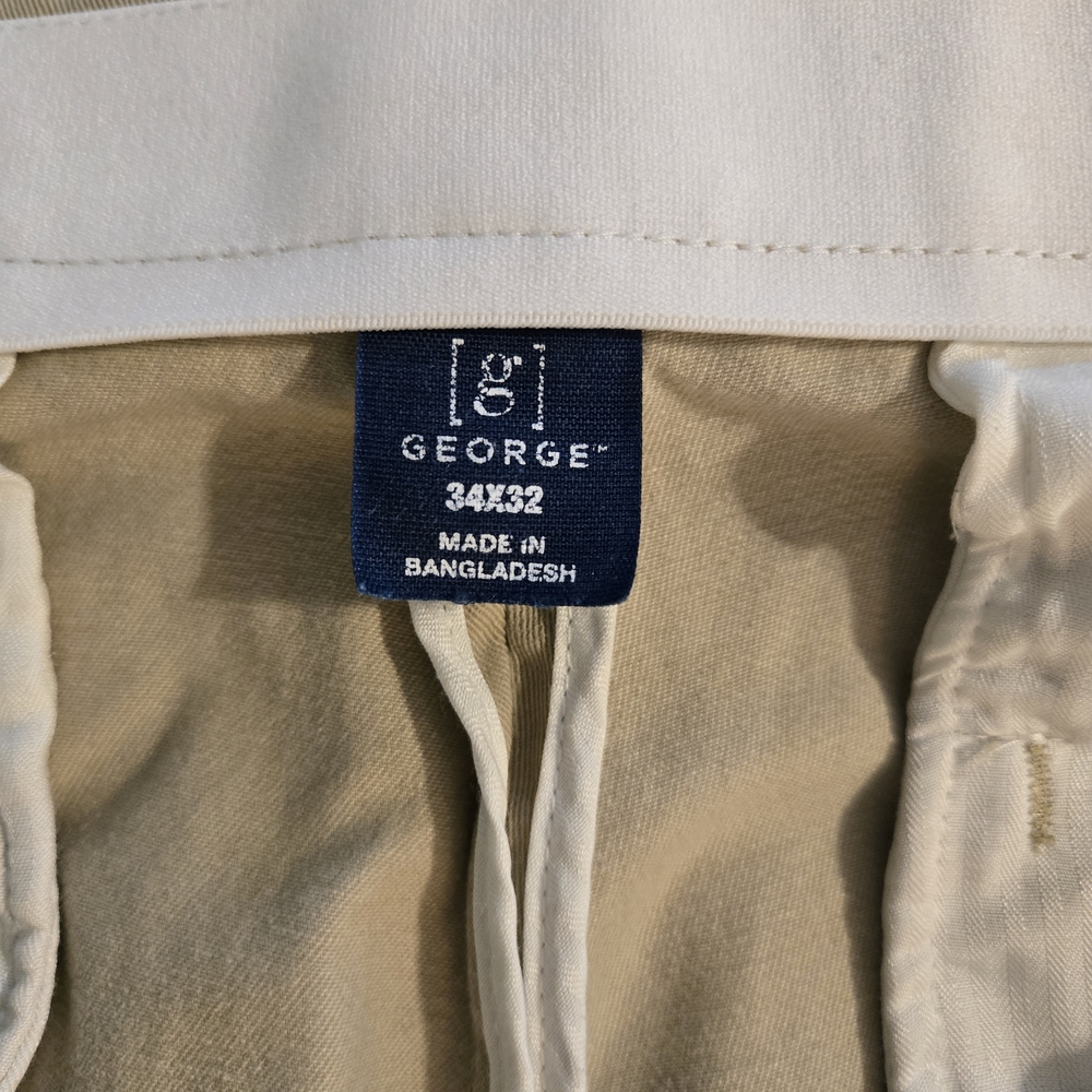 George Men's Beige Trousers